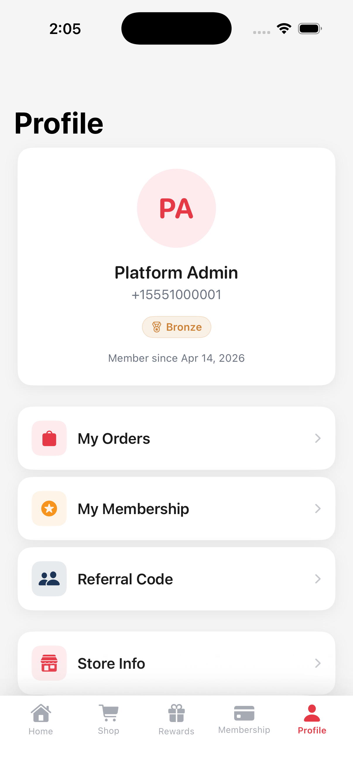 Shop — Order Ahead